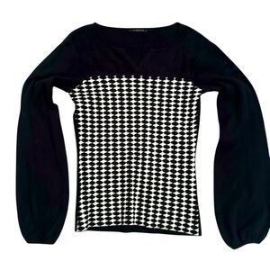 Cyrus Black and White Women's Sweater